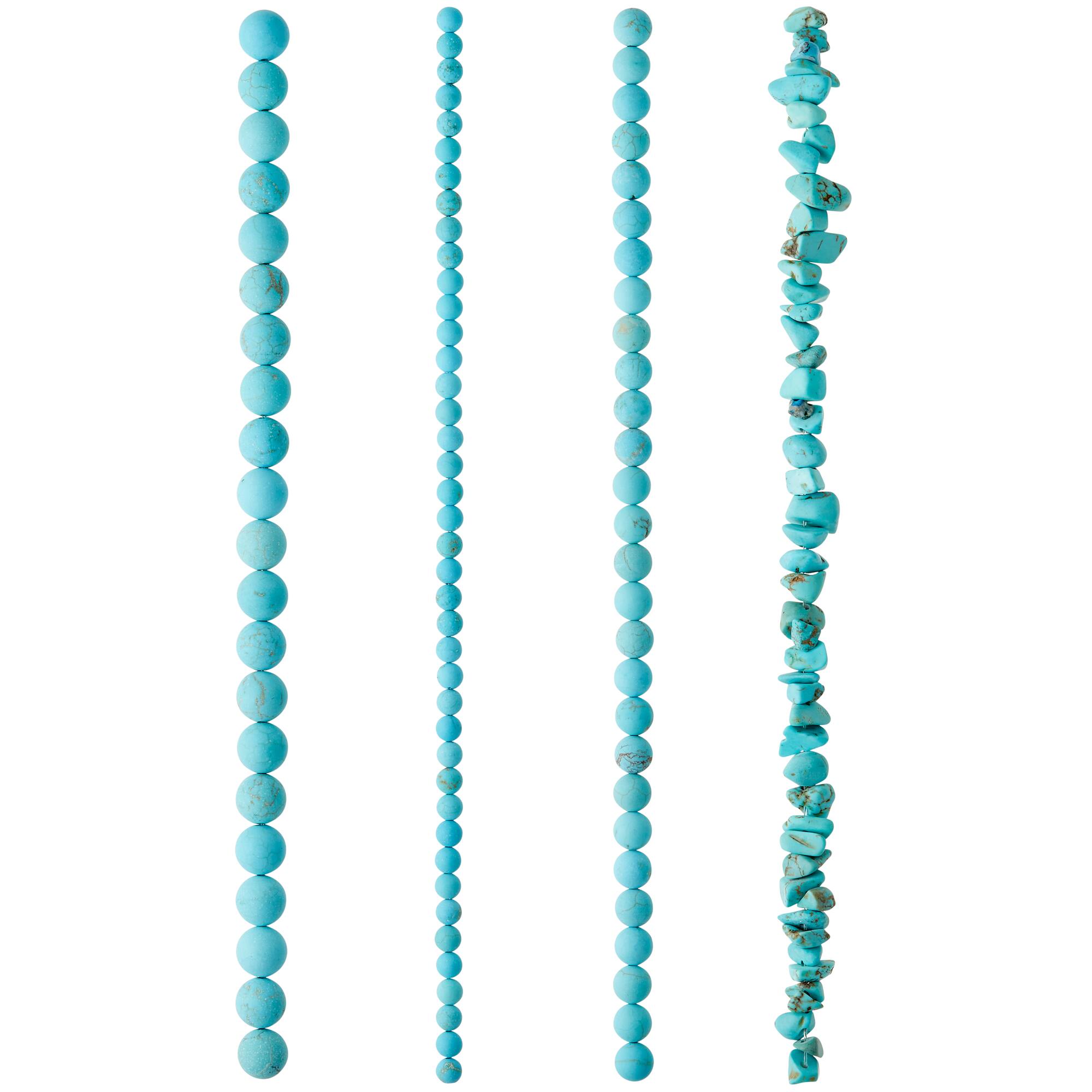 Turquoise-Dyed Howlite Beads Value Pack by Bead Landing™